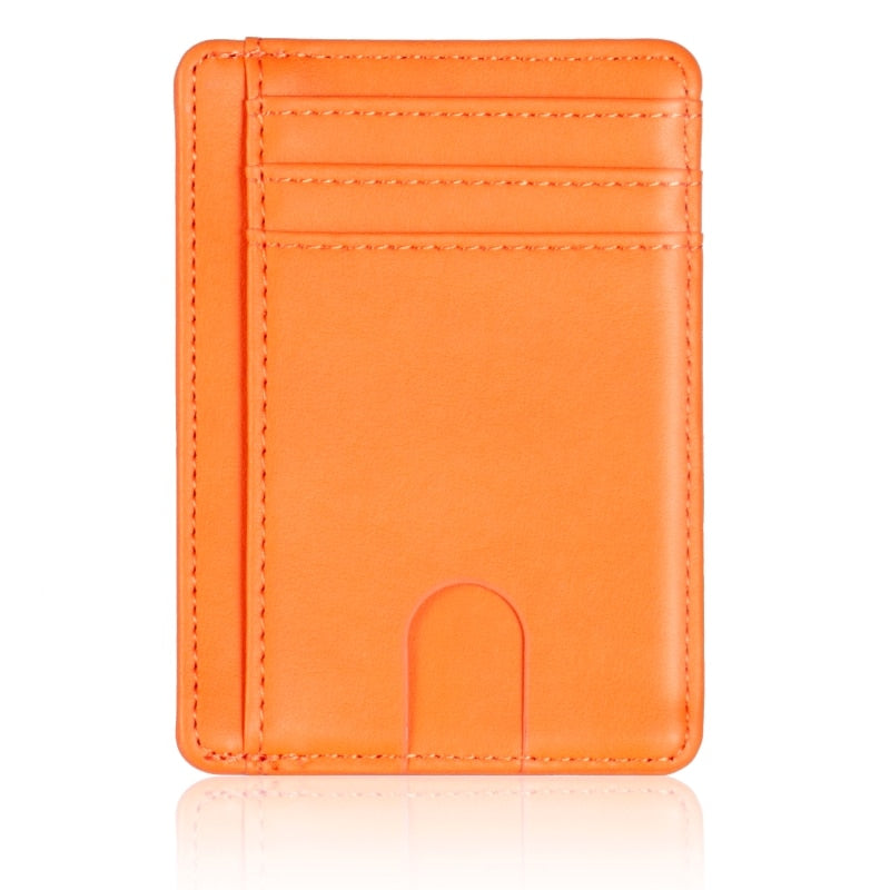 Slim RFID Blocking Leather Wallet Credit ID Card Holder Purse Money Case for Men Women 2020 Fashion Bag 11.5x8x0.5cm