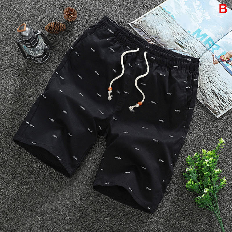 2023 Summer Men's shorts Casual Loose Cropped Trousers Sports Shorts Loose Knit Straight Casual Pants Cotton Short Pants New 4XL