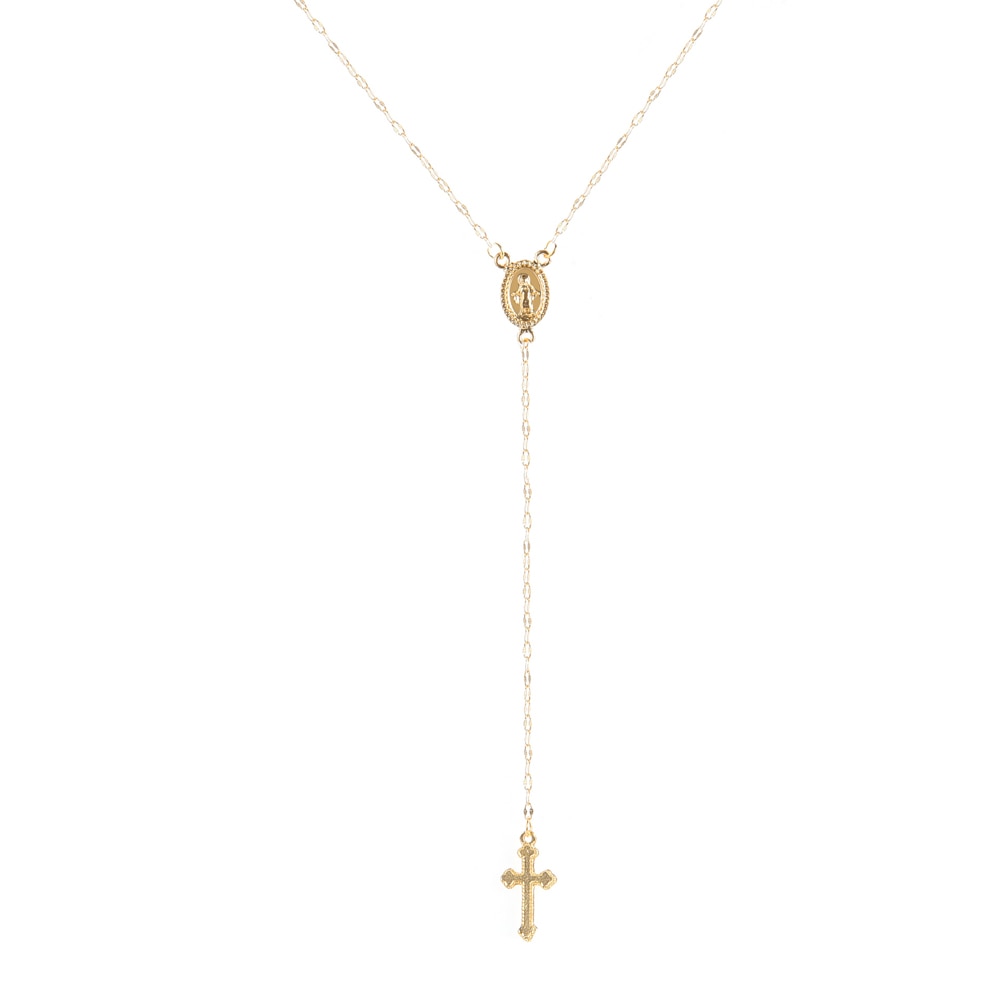 SUMENG 2023 New Fashion Vintage Christian Cross Bohemia Religious Rosary Pendant Necklace For Women Charm Jewelry Gifts
