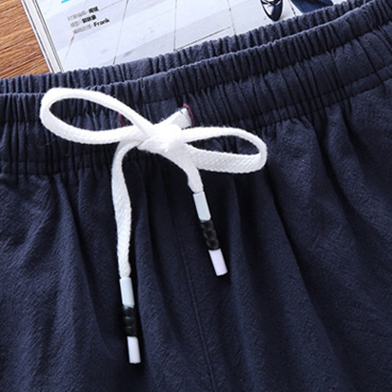 2023 Summer Men's shorts Casual Loose Cropped Trousers Sports Shorts Loose Knit Straight Casual Pants Cotton Short Pants New 4XL