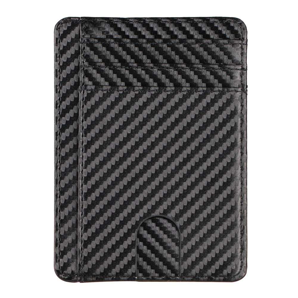 Slim RFID Blocking Leather Wallet Credit ID Card Holder Purse Money Case for Men Women 2020 Fashion Bag 11.5x8x0.5cm