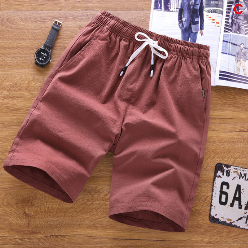 2023 Summer Men's shorts Casual Loose Cropped Trousers Sports Shorts Loose Knit Straight Casual Pants Cotton Short Pants New 4XL