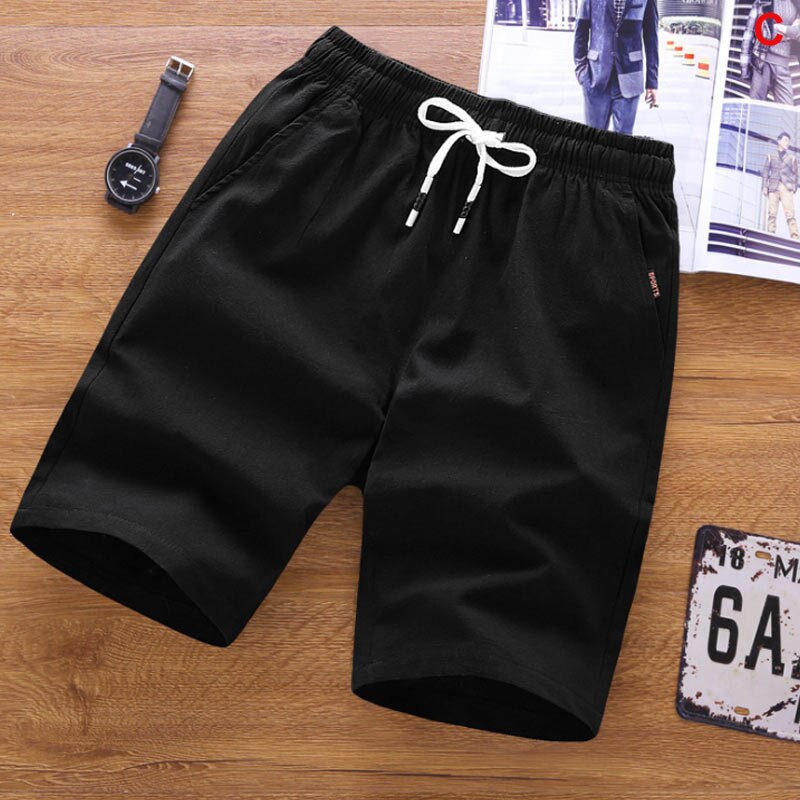 2023 Summer Men's shorts Casual Loose Cropped Trousers Sports Shorts Loose Knit Straight Casual Pants Cotton Short Pants New 4XL