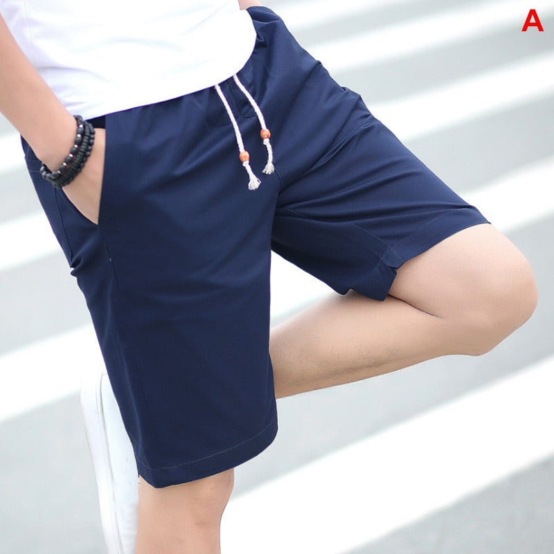 2023 Summer Men's shorts Casual Loose Cropped Trousers Sports Shorts Loose Knit Straight Casual Pants Cotton Short Pants New 4XL