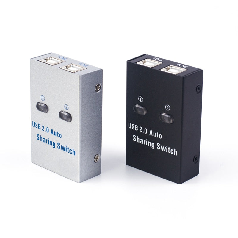 USB Auto Switch 2 Ports usb Converter Splitter for 2 PC Share USB Peripherals Printer Office Home usb2.0 hub