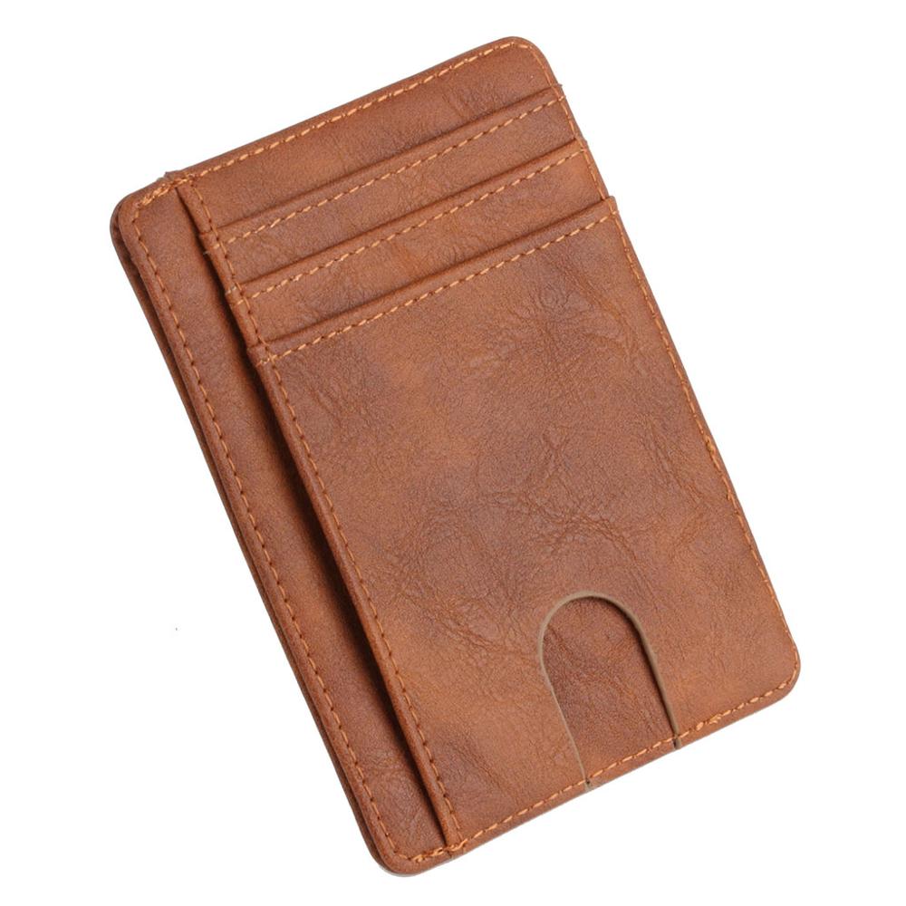 Slim RFID Blocking Leather Wallet Credit ID Card Holder Purse Money Case for Men Women 2020 Fashion Bag 11.5x8x0.5cm