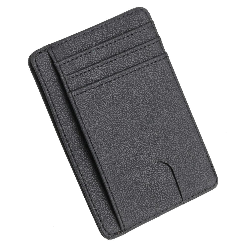 Slim RFID Blocking Leather Wallet Credit ID Card Holder Purse Money Case for Men Women 2020 Fashion Bag 11.5x8x0.5cm