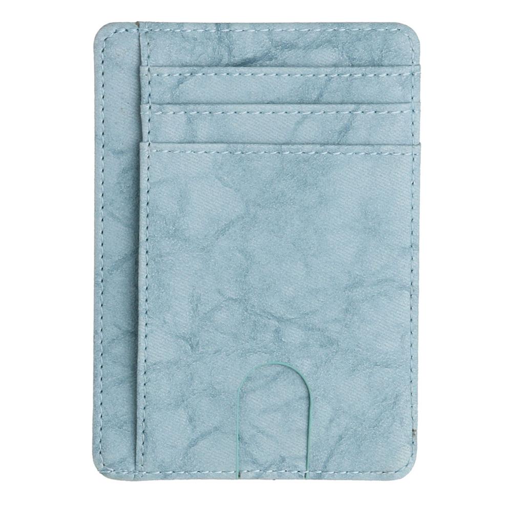 Slim RFID Blocking Leather Wallet Credit ID Card Holder Purse Money Case for Men Women 2020 Fashion Bag 11.5x8x0.5cm