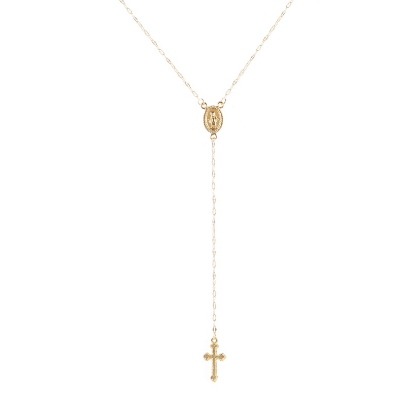 SUMENG 2023 New Fashion Vintage Christian Cross Bohemia Religious Rosary Pendant Necklace For Women Charm Jewelry Gifts
