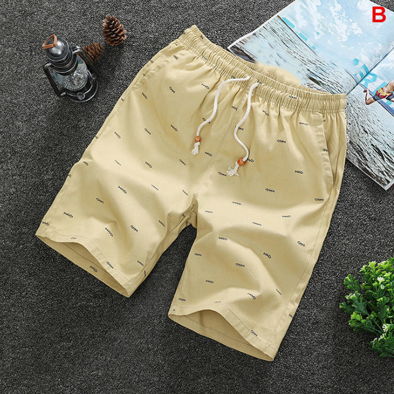 2023 Summer Men's shorts Casual Loose Cropped Trousers Sports Shorts Loose Knit Straight Casual Pants Cotton Short Pants New 4XL