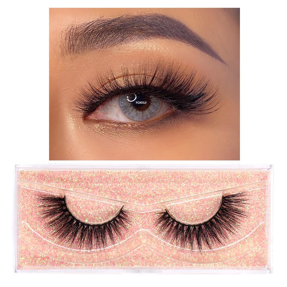 Makeup Eyelashes 3D Mink Lashes Fluffy Soft Wispy Natural Cross Lash Extension Reusable Fake Lashes Mink False Eyelashes