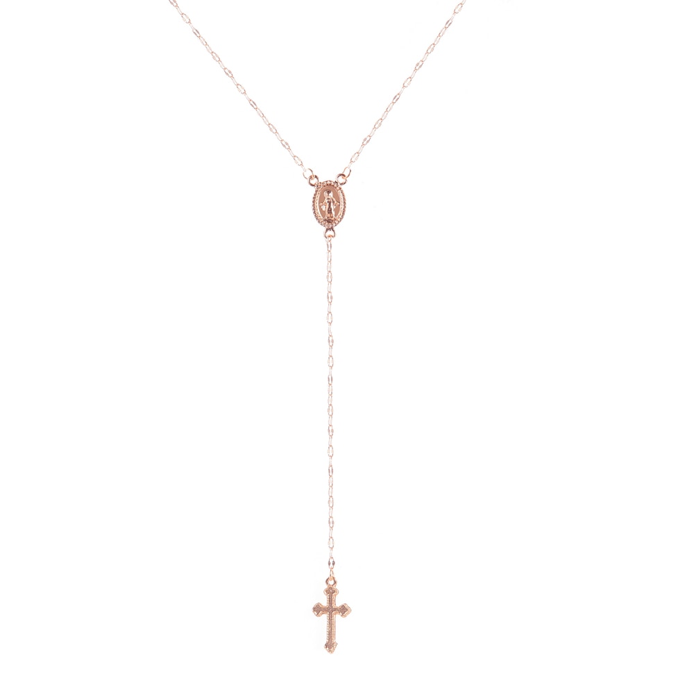 SUMENG 2023 New Fashion Vintage Christian Cross Bohemia Religious Rosary Pendant Necklace For Women Charm Jewelry Gifts