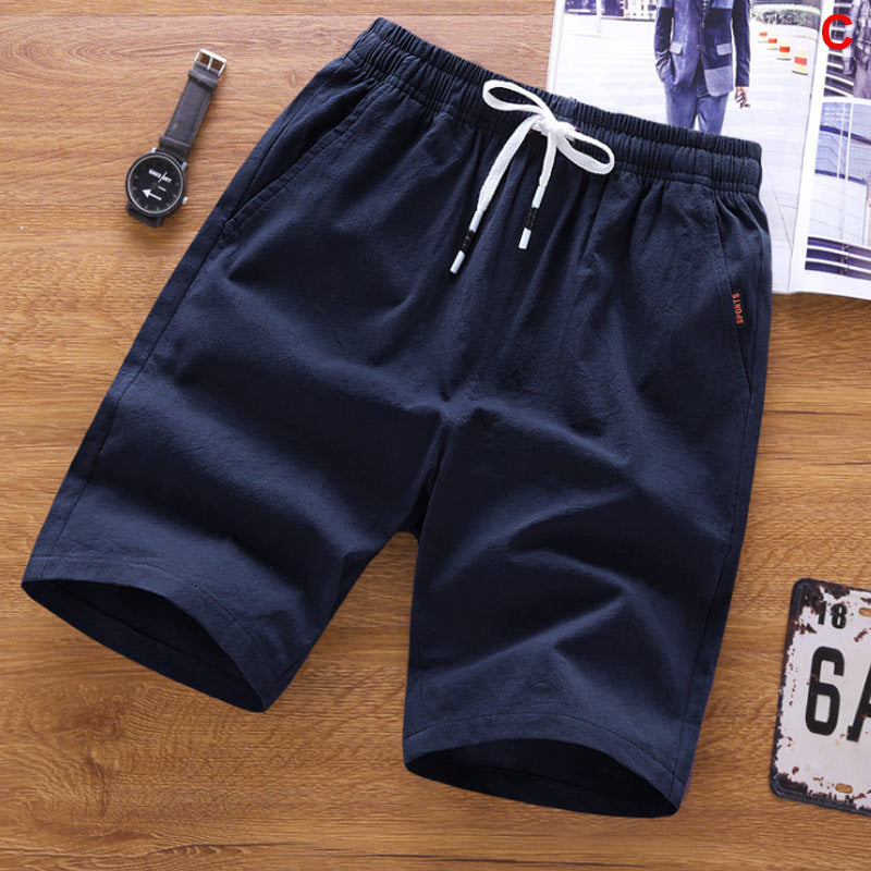 2023 Summer Men's shorts Casual Loose Cropped Trousers Sports Shorts Loose Knit Straight Casual Pants Cotton Short Pants New 4XL