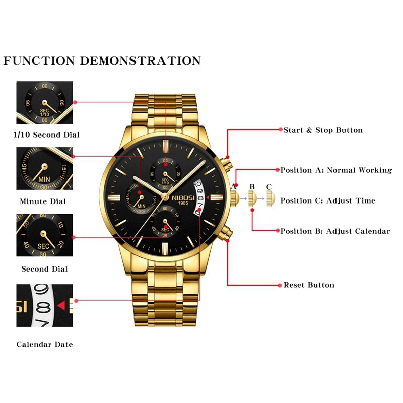 Mens Watches Top Brand Luxury Militray Sport Quartz Watch Men Waterproof Male Sport Clock Wristwatches Relogio Masculino