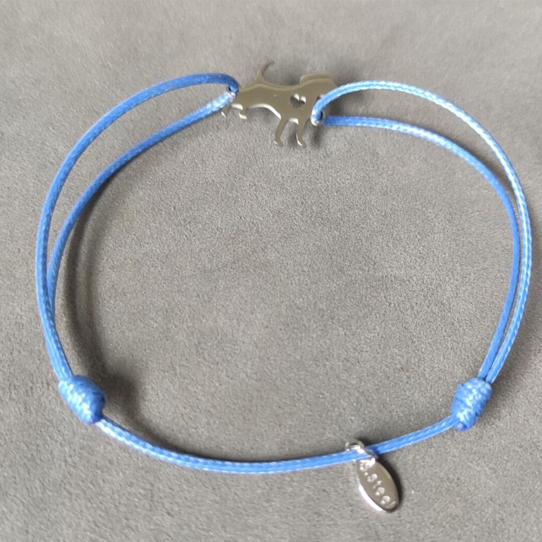 Custome Pet Names Rope Bracelet Tassut Cat Dog Paw Claw Bracelet Lovely Animal Bracelets for Women pulseras