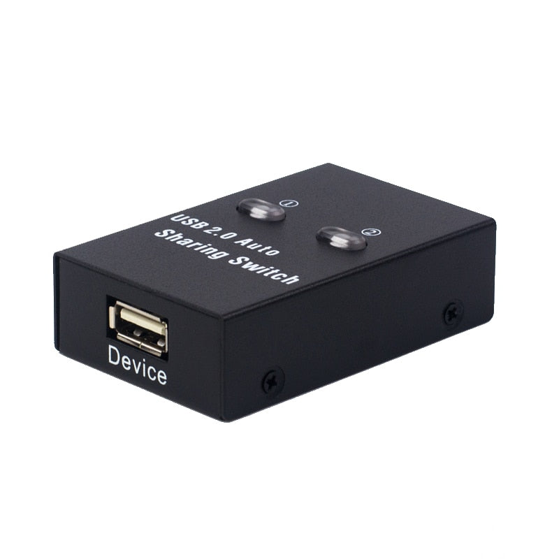 USB Auto Switch 2 Ports usb Converter Splitter for 2 PC Share USB Peripherals Printer Office Home usb2.0 hub