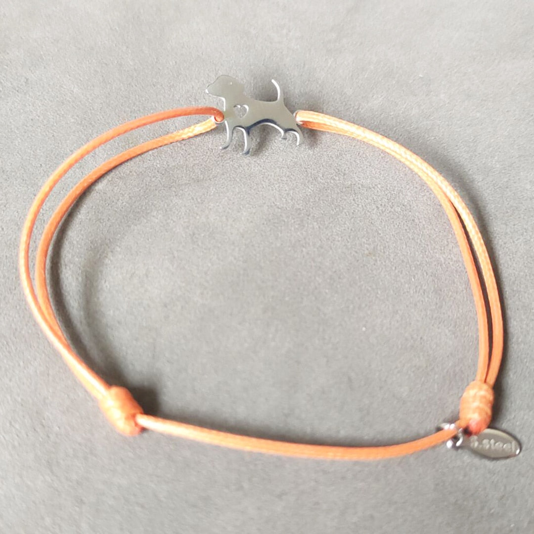 Custome Pet Names Rope Bracelet Tassut Cat Dog Paw Claw Bracelet Lovely Animal Bracelets for Women pulseras