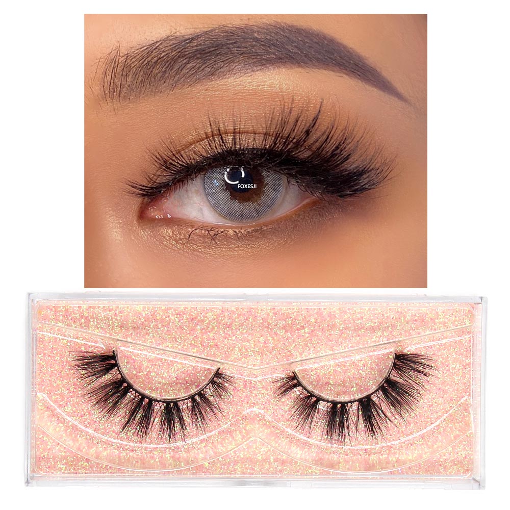 Makeup Eyelashes 3D Mink Lashes Fluffy Soft Wispy Natural Cross Lash Extension Reusable Fake Lashes Mink False Eyelashes