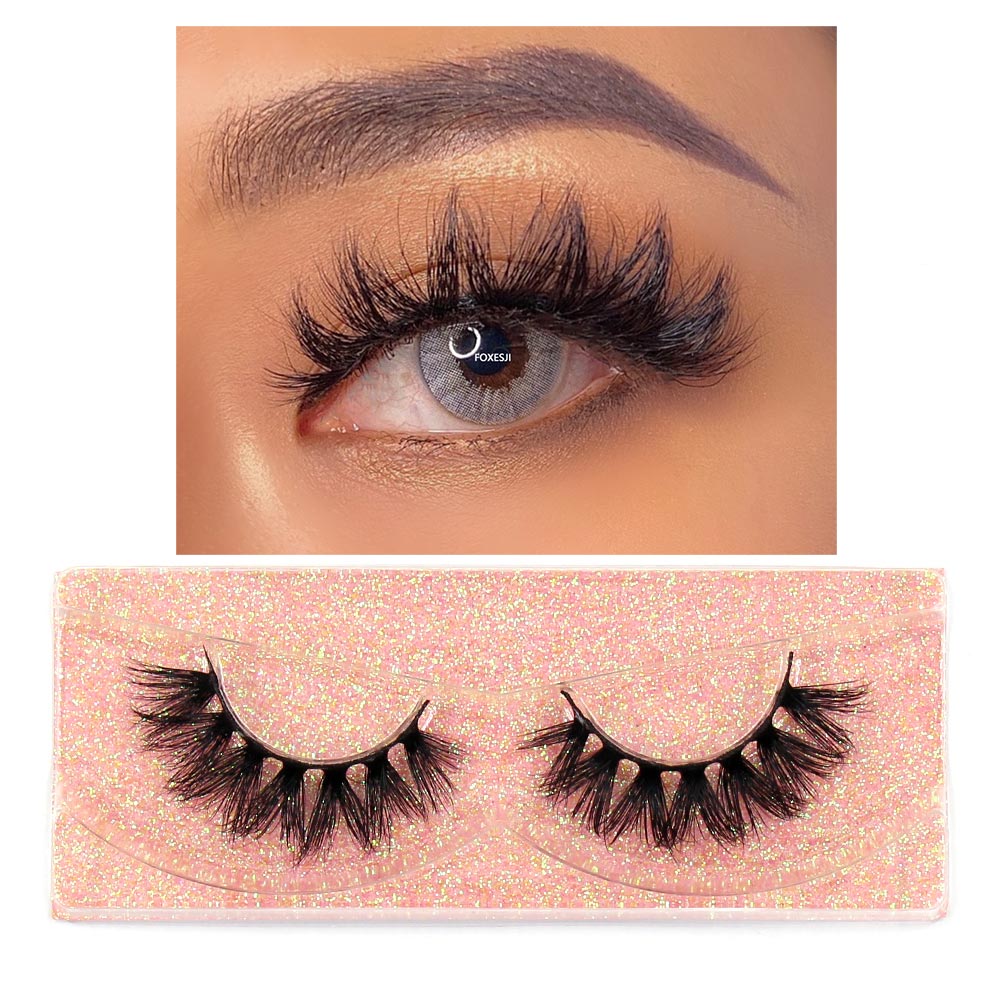 Makeup Eyelashes 3D Mink Lashes Fluffy Soft Wispy Natural Cross Lash Extension Reusable Fake Lashes Mink False Eyelashes
