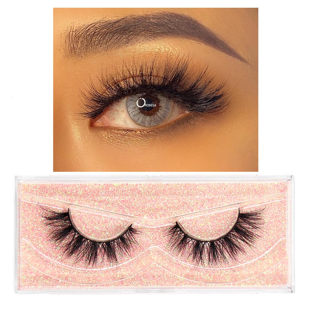 Makeup Eyelashes 3D Mink Lashes Fluffy Soft Wispy Natural Cross Lash Extension Reusable Fake Lashes Mink False Eyelashes