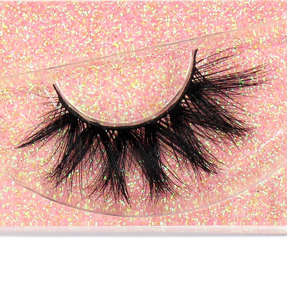 Makeup Eyelashes 3D Mink Lashes Fluffy Soft Wispy Natural Cross Lash Extension Reusable Fake Lashes Mink False Eyelashes