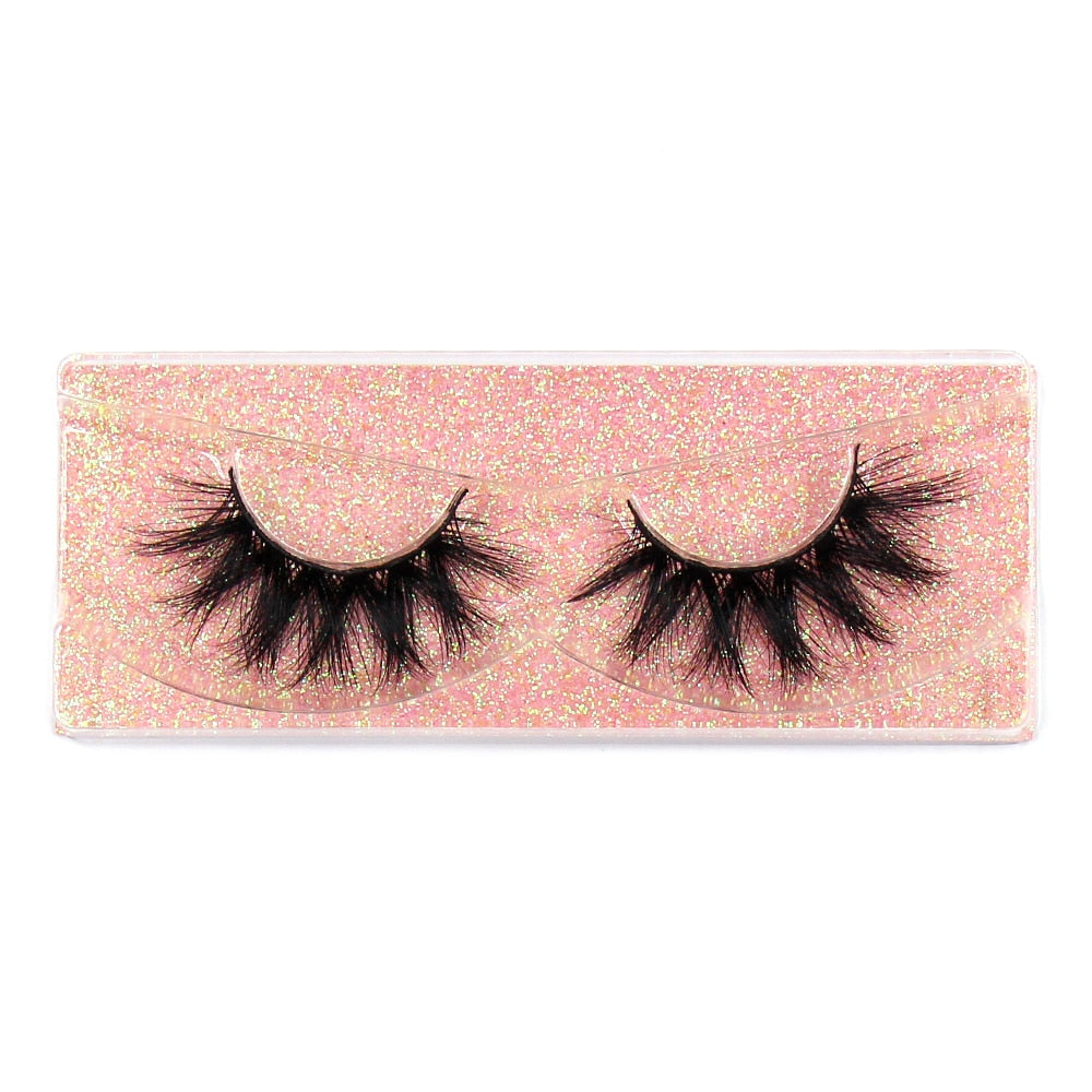 Makeup Eyelashes 3D Mink Lashes Fluffy Soft Wispy Natural Cross Lash Extension Reusable Fake Lashes Mink False Eyelashes