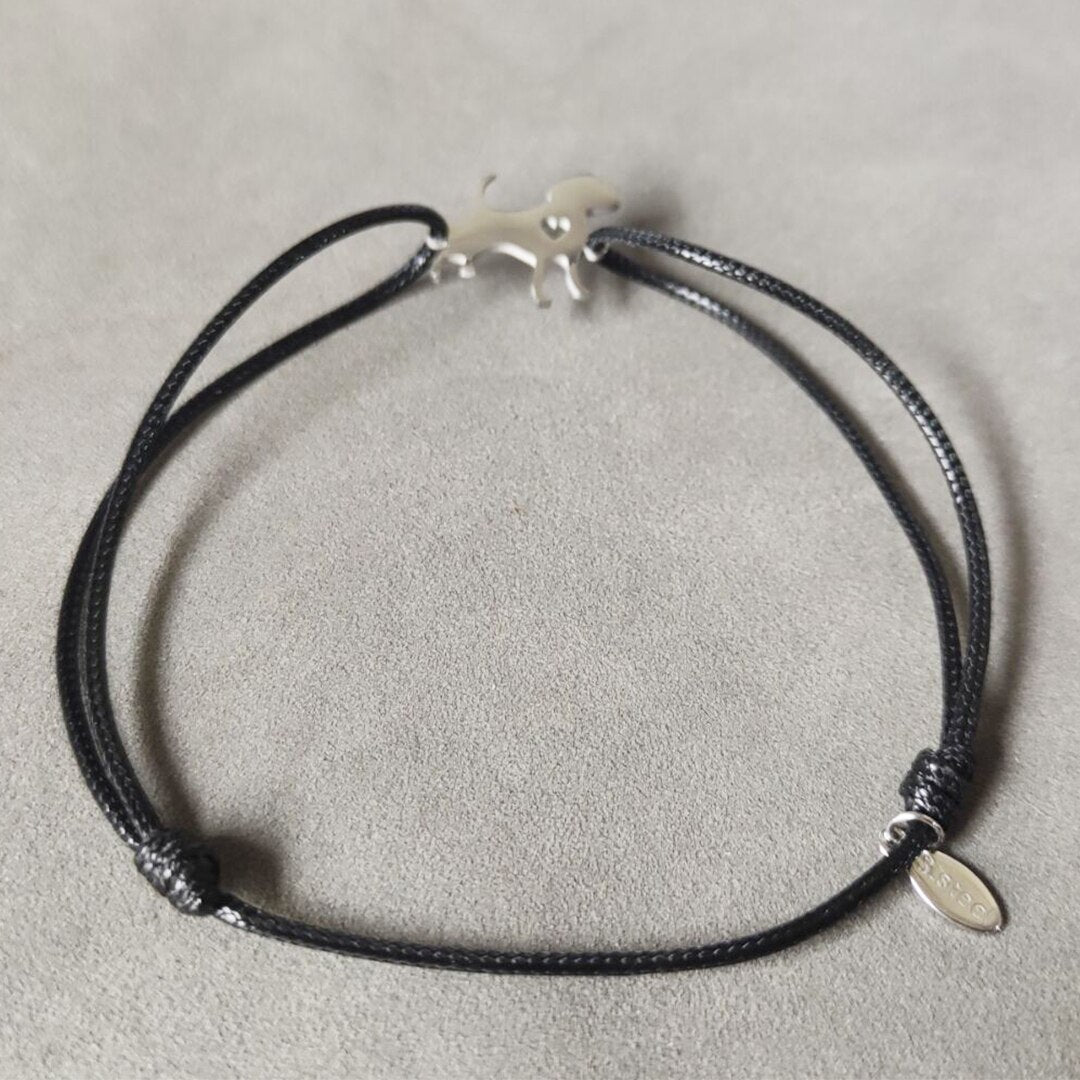 Custome Pet Names Rope Bracelet Tassut Cat Dog Paw Claw Bracelet Lovely Animal Bracelets for Women pulseras
